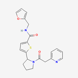 N-(2-furylmethyl)-5-[1-(2-pyridinylacetyl)-2-pyrrolidinyl]-2-thiophenecarboxamide