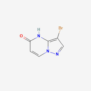 molecular formula C6H4BrN3O B598859 3-溴吡唑并[1,5-a]嘧啶-5(4H)-酮 CAS No. 1198569-35-5