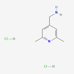 molecular formula C8H14Cl2N2 B598861 Dihidrocloruro de (2,6-dimetilpiridin-4-il)metanamina CAS No. 1198424-09-7