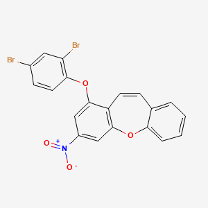 molecular formula C20H11Br2NO4 B5988611 1-(2,4-dibromophenoxy)-3-nitrodibenzo[b,f]oxepine 