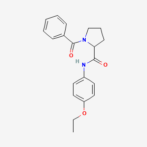 molecular formula C20H22N2O3 B5988618 1-benzoyl-N-(4-ethoxyphenyl)prolinamide 