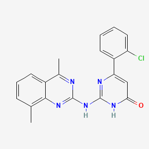 6-(2-chlorophenyl)-2-[(4,8-dimethylquinazolin-2-yl)amino]pyrimidin-4(3H)-one