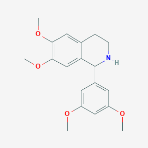 molecular formula C19H23NO4 B5988659 1-(3,5-dimethoxyphenyl)-6,7-dimethoxy-1,2,3,4-tetrahydroisoquinoline 