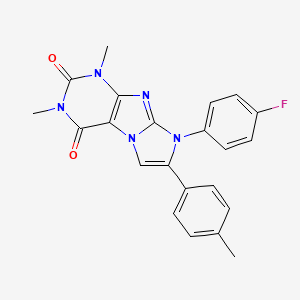 8-(4-FLUOROPHENYL)-1,3-DIMETHYL-7-(4-METHYLPHENYL)-1H,2H,3H,4H,8H-IMIDAZO[1,2-G]PURINE-2,4-DIONE