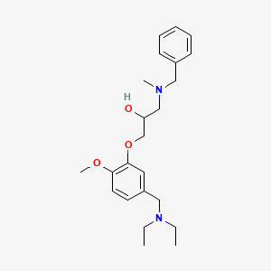 molecular formula C23H34N2O3 B5988687 1-[benzyl(methyl)amino]-3-{5-[(diethylamino)methyl]-2-methoxyphenoxy}-2-propanol 