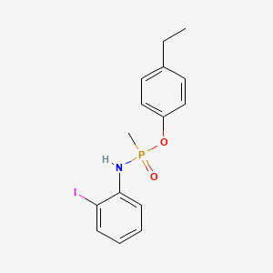 molecular formula C15H17INO2P B5988695 N-[(4-ethylphenoxy)-methylphosphoryl]-2-iodoaniline 