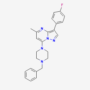 7-(4-Benzylpiperazin-1-yl)-3-(4-fluorophenyl)-5-methylpyrazolo[1,5-a]pyrimidine