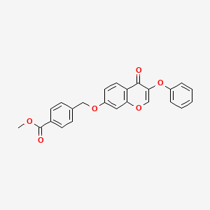 methyl 4-{[(4-oxo-3-phenoxy-4H-chromen-7-yl)oxy]methyl}benzoate