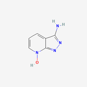 molecular formula C6H6N4O B598879 3-氨基-1H-吡唑并[3,4-b]吡啶-7-ium-7-olate CAS No. 1198475-27-2