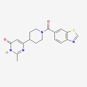 6-[1-(1,3-benzothiazol-6-ylcarbonyl)piperidin-4-yl]-2-methylpyrimidin-4(3H)-one