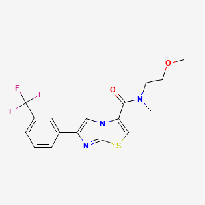 N-(2-methoxyethyl)-N-methyl-6-[3-(trifluoromethyl)phenyl]imidazo[2,1-b][1,3]thiazole-3-carboxamide