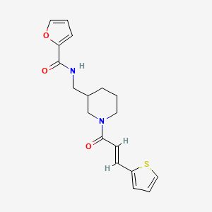 N-({1-[(2E)-3-(2-thienyl)-2-propenoyl]-3-piperidinyl}methyl)-2-furamide