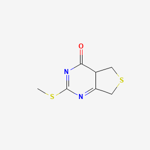 molecular formula C7H8N2OS2 B598887 5,7-Dihydro-2-(methylthio)thieno[3,4-d]pyrimidin-4(3h)-one CAS No. 139297-03-3