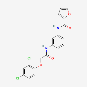 N-[3-[[2-(2,4-dichlorophenoxy)acetyl]amino]phenyl]furan-2-carboxamide