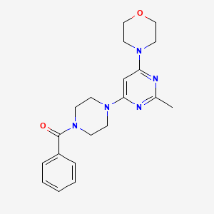 molecular formula C20H25N5O2 B5988888 4-[6-(4-Benzoylpiperazin-1-yl)-2-methylpyrimidin-4-yl]morpholine 