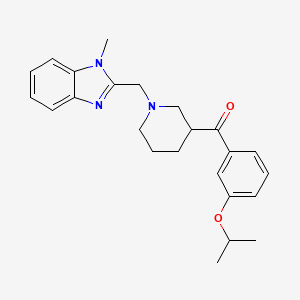 [1-[(1-Methylbenzimidazol-2-yl)methyl]piperidin-3-yl]-(3-propan-2-yloxyphenyl)methanone