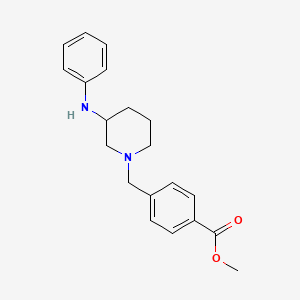 Methyl 4-[(3-anilinopiperidin-1-yl)methyl]benzoate