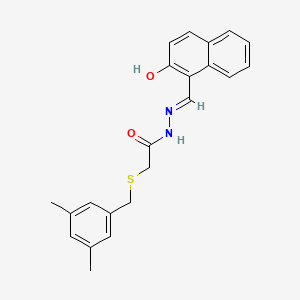 2-[(3,5-dimethylbenzyl)thio]-N'-[(2-hydroxy-1-naphthyl)methylene]acetohydrazide