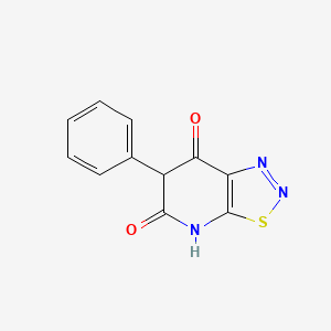 molecular formula C11H7N3O2S B5988966 6-phenyl-4H-thiadiazolo[5,4-b]pyridine-5,7-dione 