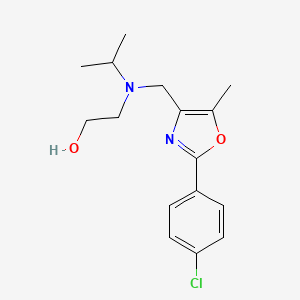 2-[[2-(4-Chlorophenyl)-5-methyl-1,3-oxazol-4-yl]methyl-propan-2-ylamino]ethanol