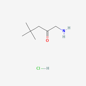 molecular formula C7H16ClNO B598901 1-Amino-4,4-dimethylpentan-2-one, hydrochloride CAS No. 113697-91-9