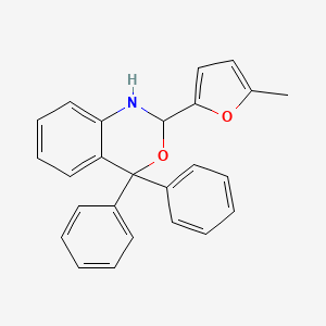 2-(5-METHYLFURAN-2-YL)-4,4-DIPHENYL-2,4-DIHYDRO-1H-3,1-BENZOXAZINE