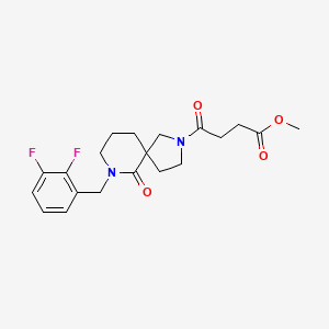 molecular formula C20H24F2N2O4 B5989072 methyl 4-[7-(2,3-difluorobenzyl)-6-oxo-2,7-diazaspiro[4.5]dec-2-yl]-4-oxobutanoate 