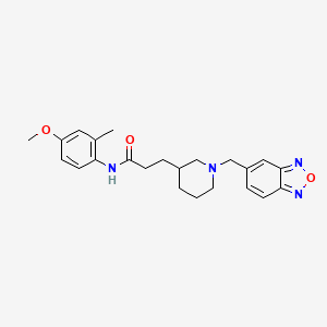 3-[1-(2,1,3-benzoxadiazol-5-ylmethyl)-3-piperidinyl]-N-(4-methoxy-2-methylphenyl)propanamide