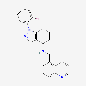 1-(2-fluorophenyl)-N-(quinolin-5-ylmethyl)-4,5,6,7-tetrahydroindazol-4-amine