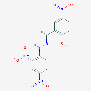 2-[(E)-[2-(2,4-DINITROPHENYL)HYDRAZIN-1-YLIDENE]METHYL]-4-NITROPHENOL