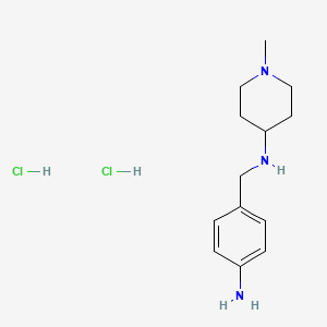 B598912 N-(4-aminobenzyl)-1-methylpiperidin-4-amine dihydrochloride CAS No. 1204810-58-1