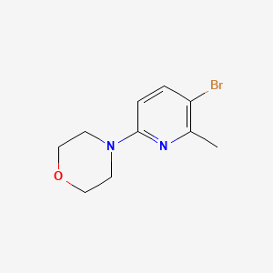 molecular formula C10H13BrN2O B598914 4-(5-溴-6-甲基吡啶-2-基)吗啉 CAS No. 1199773-21-1
