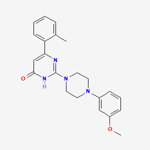 2-[4-(3-methoxyphenyl)piperazin-1-yl]-6-(2-methylphenyl)pyrimidin-4(3H)-one