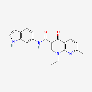 1-ethyl-N-(1H-indol-6-yl)-7-methyl-4-oxo-1,4-dihydro-1,8-naphthyridine-3-carboxamide