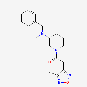 N-benzyl-N-methyl-1-[(4-methyl-1,2,5-oxadiazol-3-yl)acetyl]-3-piperidinamine