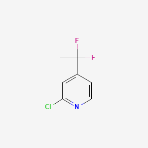 B598921 2-Chloro-4-(1,1-difluoroethyl)pyridine CAS No. 1204295-63-5