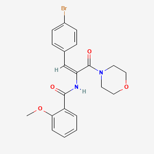 N-[(E)-1-(4-bromophenyl)-3-morpholin-4-yl-3-oxoprop-1-en-2-yl]-2-methoxybenzamide