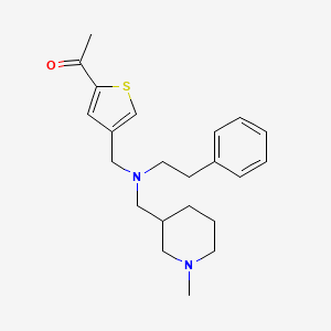 molecular formula C22H30N2OS B5989300 1-(4-{[[(1-methyl-3-piperidinyl)methyl](2-phenylethyl)amino]methyl}-2-thienyl)ethanone 