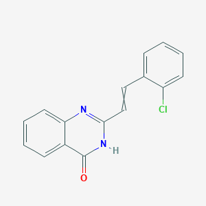 molecular formula C16H11ClN2O B5989370 2-[2-(2-chlorophenyl)ethenyl]-3H-quinazolin-4-one 