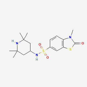 3-METHYL-2-OXO-N-(2,2,6,6-TETRAMETHYL-4-PIPERIDINYL)-2,3-DIHYDRO-1,3-BENZOTHIAZOLE-6-SULFONAMIDE