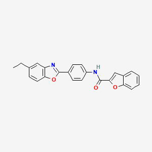 N-[4-(5-ethyl-1,3-benzoxazol-2-yl)phenyl]-1-benzofuran-2-carboxamide