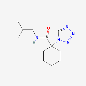 molecular formula C12H21N5O B5989457 N-isobutyl-1-(1H-tetrazol-1-yl)cyclohexanecarboxamide 