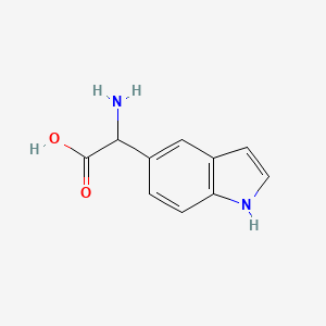 B598947 2-Amino-2-(1H-indol-5-yl)acetic acid CAS No. 108763-43-5