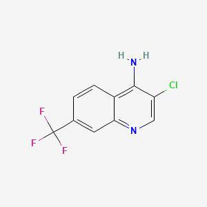 B598953 3-Chloro-7-(trifluoromethyl)quinolin-4-amine CAS No. 1203579-71-8