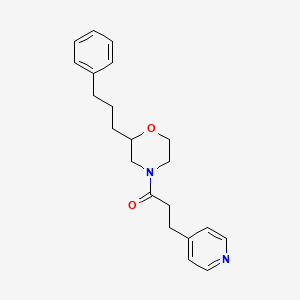 2-(3-phenylpropyl)-4-[3-(4-pyridinyl)propanoyl]morpholine