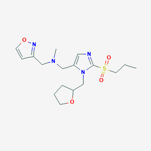 (3-isoxazolylmethyl)methyl{[2-(propylsulfonyl)-1-(tetrahydro-2-furanylmethyl)-1H-imidazol-5-yl]methyl}amine