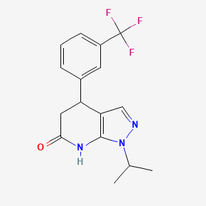 1-isopropyl-4-[3-(trifluoromethyl)phenyl]-1,4,5,7-tetrahydro-6H-pyrazolo[3,4-b]pyridin-6-one