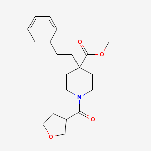 ethyl 4-(2-phenylethyl)-1-(tetrahydro-3-furanylcarbonyl)-4-piperidinecarboxylate