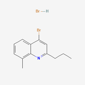 molecular formula C13H15Br2N B598959 4-Bromo-8-methyl-2-propylquinoline hydrobromide CAS No. 1204810-81-0