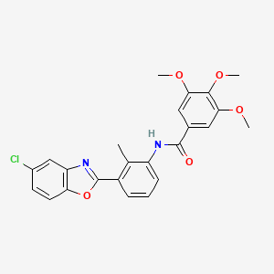 N-[3-(5-chloro-1,3-benzoxazol-2-yl)-2-methylphenyl]-3,4,5-trimethoxybenzamide